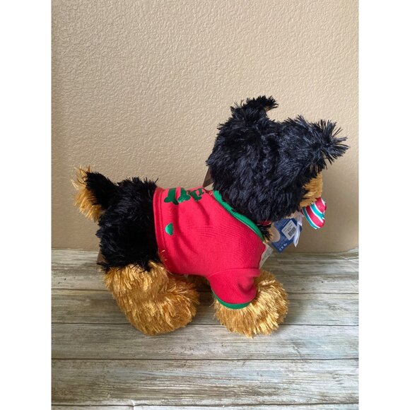Build-A-Bear Promise Pets Yorkshire Terrier Yorkie Dog Plush NWT Christmas Outfi - Picture 4 of 13